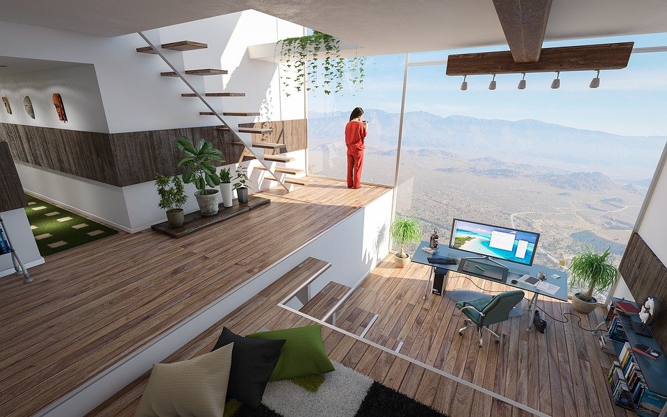 Modern interior renovation detail